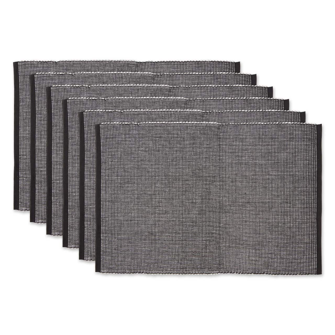 DII&#xAE; 2-Tone Ribbed Placemats, 6ct.
